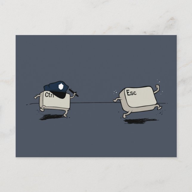 Control vs Escape Postcard (Front)