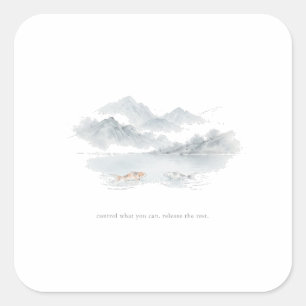 Control What You Can Release the Rest Stoic Wisdom Square Sticker