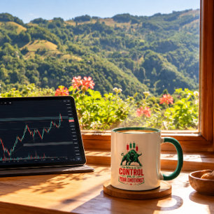 Control Your Emotions Bull Trading Mindset Design Mug