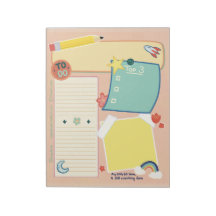 Controlled Clutter Warm Notepad