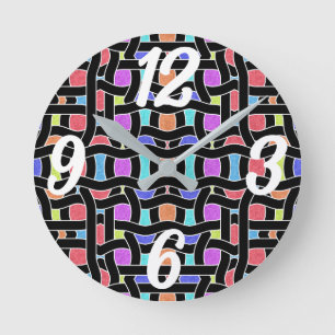 Controlled Randomness Wavy Round Clock