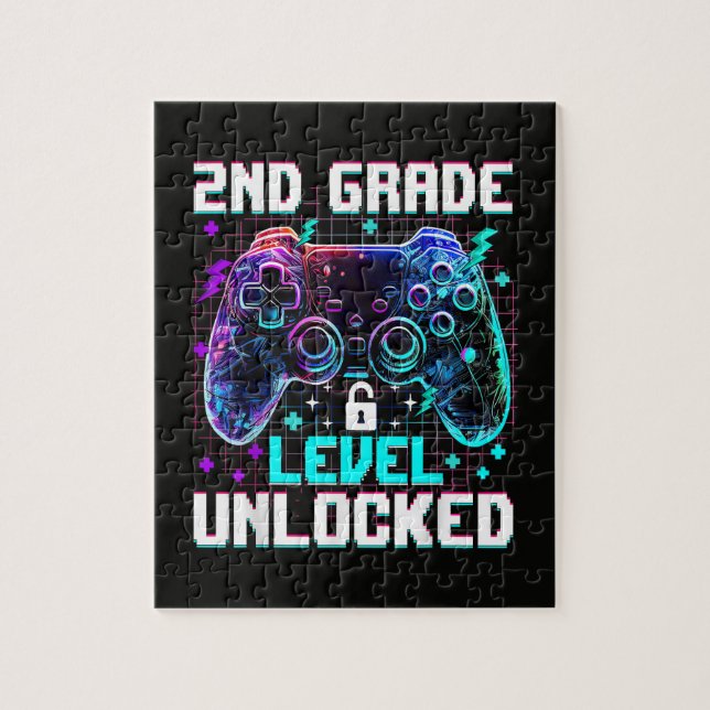 Controller 2nd Grade Level Unlocked First Day  Jigsaw Puzzle (Vertical)