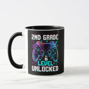 Controller 2nd Grade Level Unlocked First Day Mug