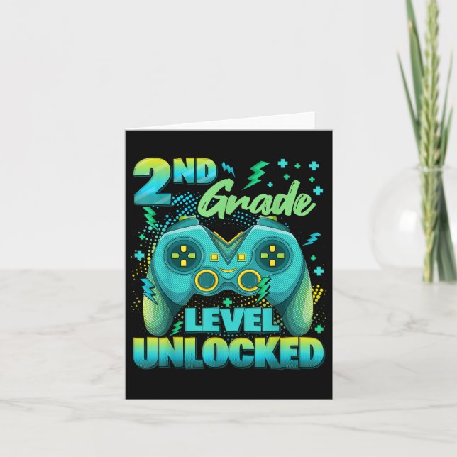 Controller 2nd Grade Level Unlocked First Day Of S Card (Front)