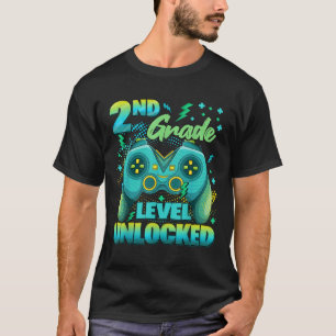 Controller 2nd Grade Level Unlocked First Day Of S T-Shirt