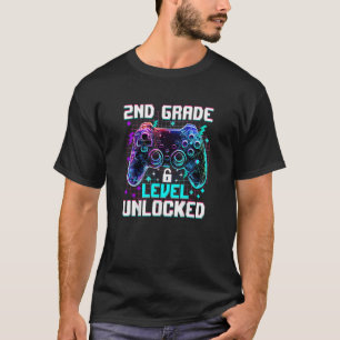 Controller 2nd Grade Level Unlocked First Day  T-Shirt