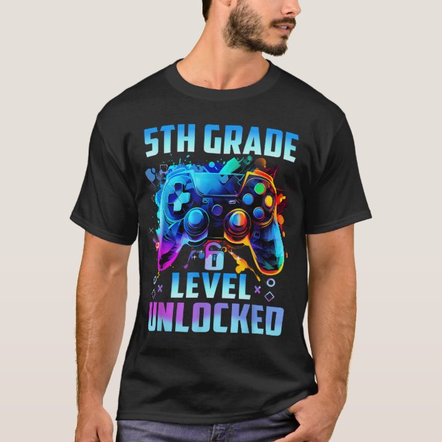 Controller 5Th Grade Level Unlocked Back To School T-Shirt (Front)