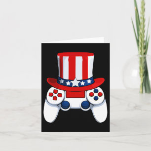 Controller American Hat 4th Of July Usa Card