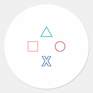 Controller buttons, Gift For Gamer, Video games,  Classic Round Sticker