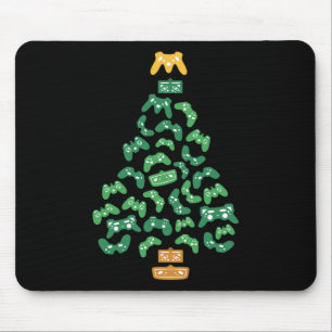 Controller Christmas Tree Pajama Cool Xmas Gaming  Mouse Pad