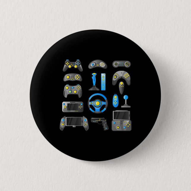 Controller Game Control All The Things Video Game  6 Cm Round Badge (Front)