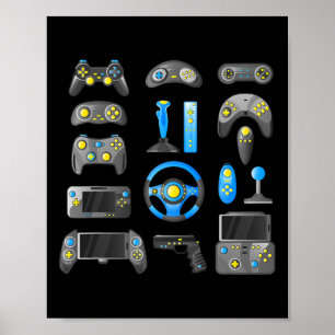 Controller Game Control All The Things Video Game  Poster