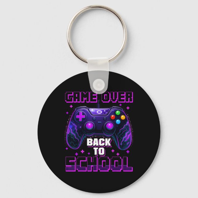 Controller Game Over Back To School First Day Of S Key Ring (Front)