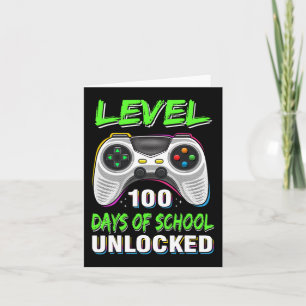 Controller Level 100 Days Of School Unlocked Boys  Card