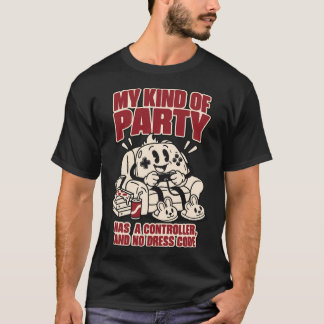 Controller Party No Dress Code Funny Gaming Tee