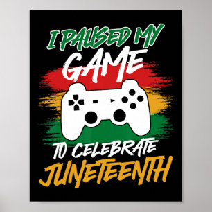 Controller Video Games Console Paused My Game June Poster