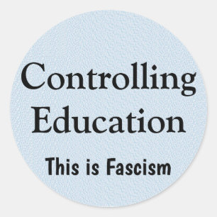 Controlling Education Classic Round Sticker