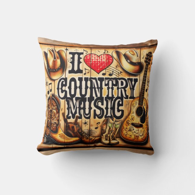 Contry music. cushion (Front)