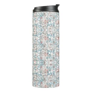 Conundrum - circles, rectangles and squares thermal tumbler