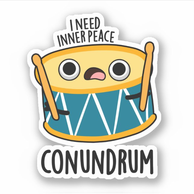 Conundrum Funny Drummer Drum Pun  (Front)