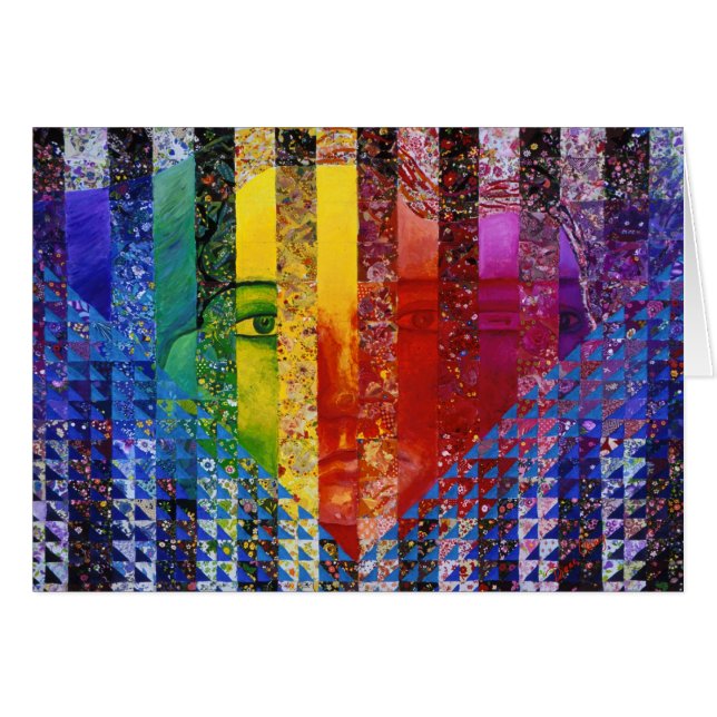Conundrum I – Abstract Rainbow Woman Goddess (Front Horizontal)