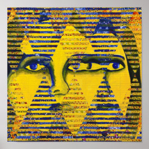 Conundrum II – Golden & Sapphire Goddess Poster