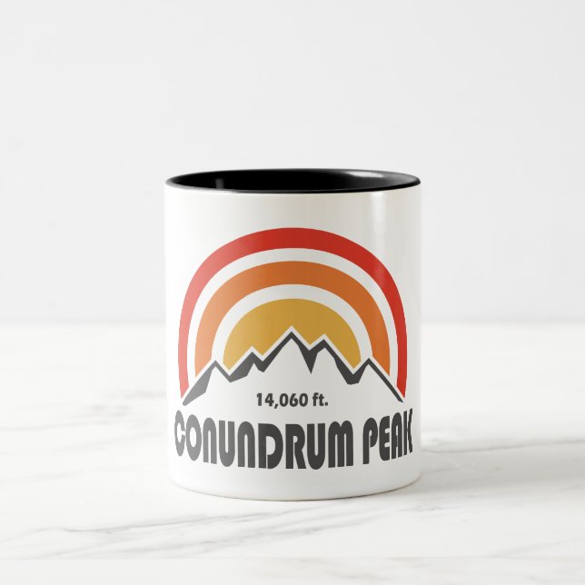 Conundrum Peak Two-Tone Coffee Mug (Center)