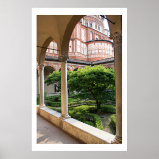 Convent Courtyard Poster