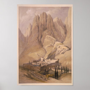 Convent of St. Catherine with Mount Horeb. Feb. 11 Poster