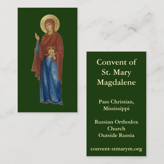Convent of St. Mary Magdalene Business cards (Front/Back)