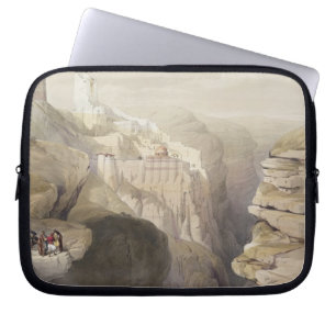 Convent of St. Saba, April 4th 1839, plate 51 from Laptop Sleeve