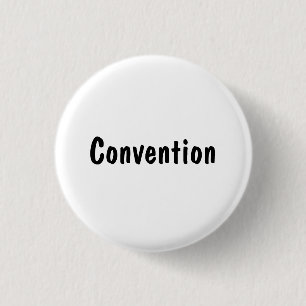 Convention 3 Cm Round Badge