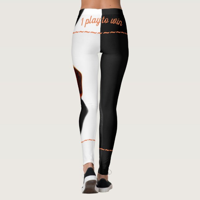 Convention Gaming Dice SASSY "play to win" Leggings (Back)