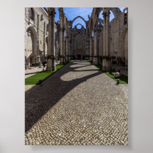 Convento do Carmo in Lisbon Poster