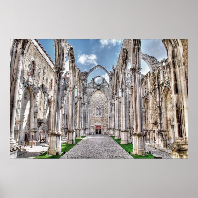 Convento do Carmo, Lisbon Poster (Front)