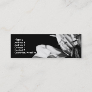 Conversation 2 Floral Photography Mini Buisness C Business Card