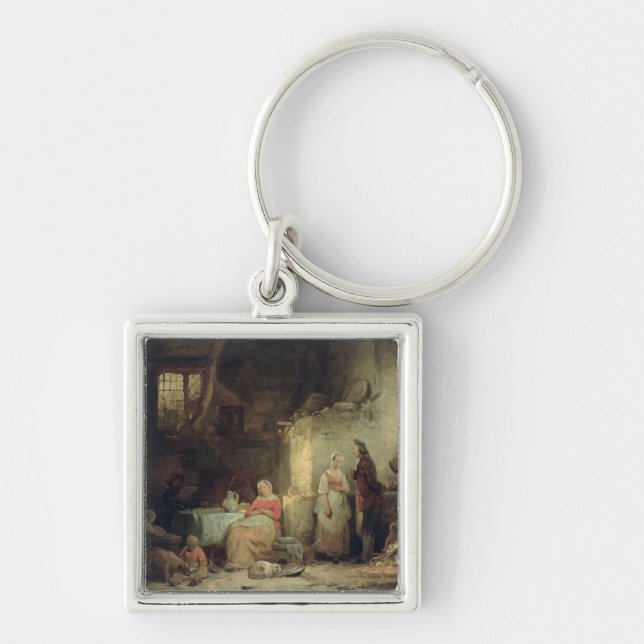Conversation after the Meal, 1840 Key Ring (Front)