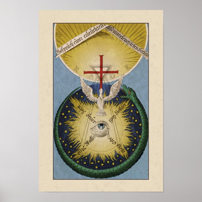 "Conversation Between Souls" Jacob Böhme Poster (Front)