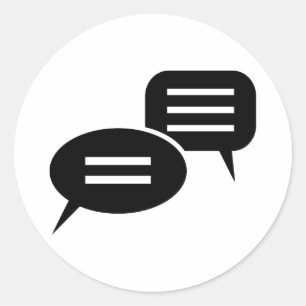 Conversation Classic Round Sticker