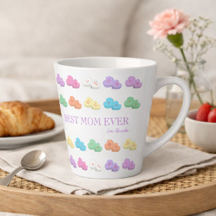 Conversation Heart Best Mom Ever Valentine Latte Mug