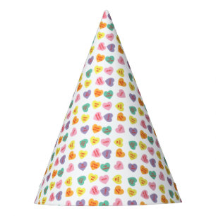 Conversation Hearts Party Hat