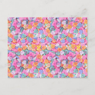 Conversation Hearts Postcard