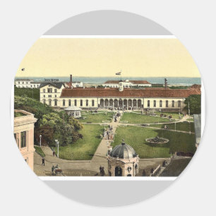 Conversation House, Norderney, Germany classic Pho Round Sticker