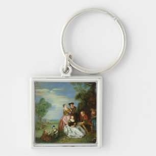 Conversation in a Park Key Ring