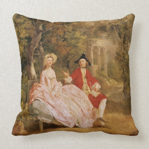Conversation in a Park, portrait of the artist and Cushion