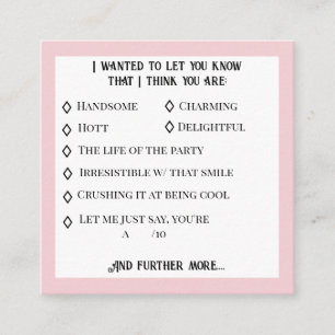 Conversation starter dating card