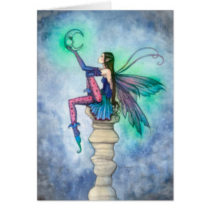 Conversation with the Moon Fairy Fantasy Art