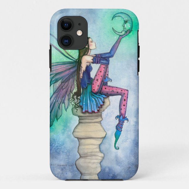 Conversation with the Moon Fairy Fantasy Art Case-Mate iPhone Case (Back)
