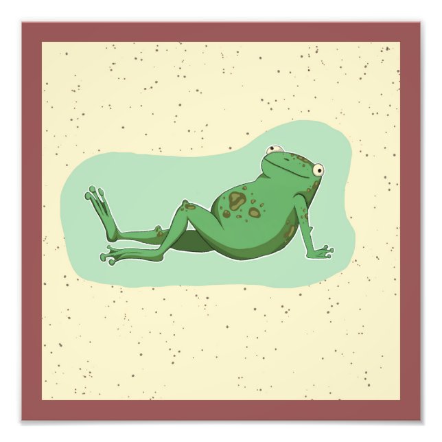 Conversational Frog Photo Print (Front)