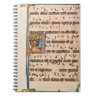 Conversion of saint Paul Mediaeval Manuscript Notebook